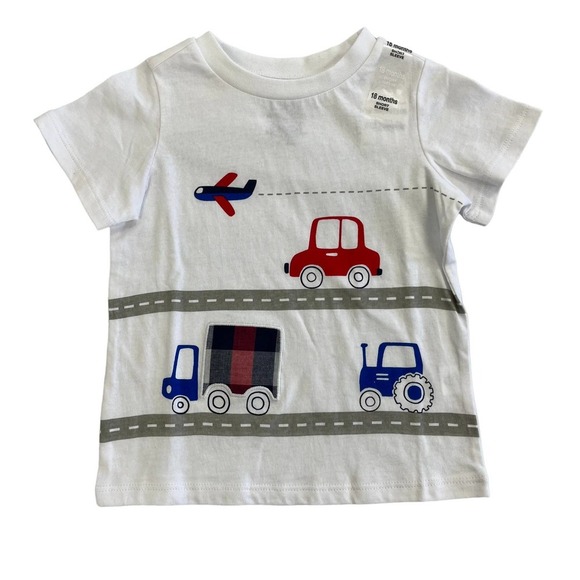 NWT First Impressions Boys Short Sleeve Car Tee 18m - Picture 1 of 4